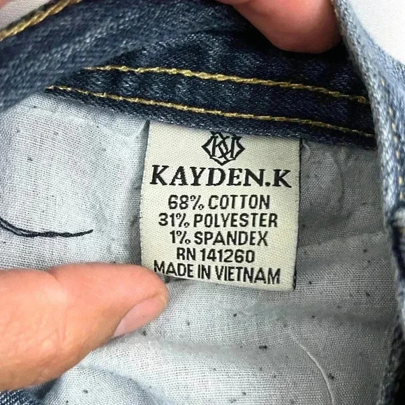 Kayden K Blue Denim Straight Jeans SLIM 30/30 Men's Casual - Picture 5 of 9